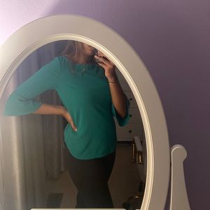 ⚡️ 2 for $22 ⚡️ Winners - Green 3/4 Sleeve Blouse